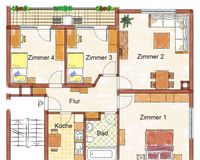 Grundriss mit Bezeichnung